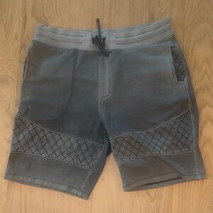 Cotton Citizen Gray Quilted Panel Athleisure Shorts XL
